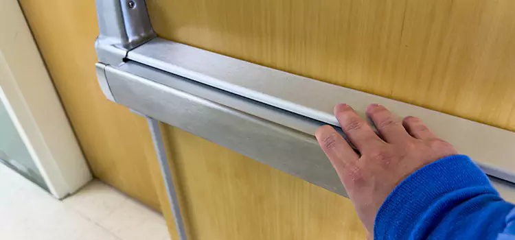 Installing a Push Bar on a Door Belvidere